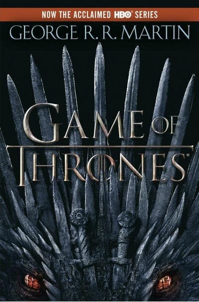 The Bantam edition of A Game of Thrones — a near-black field with the title in pale lettering.