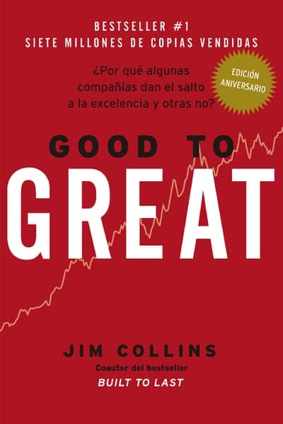 The HarperBusiness edition of Good to Great — a deep red field with the title in pale lettering.
